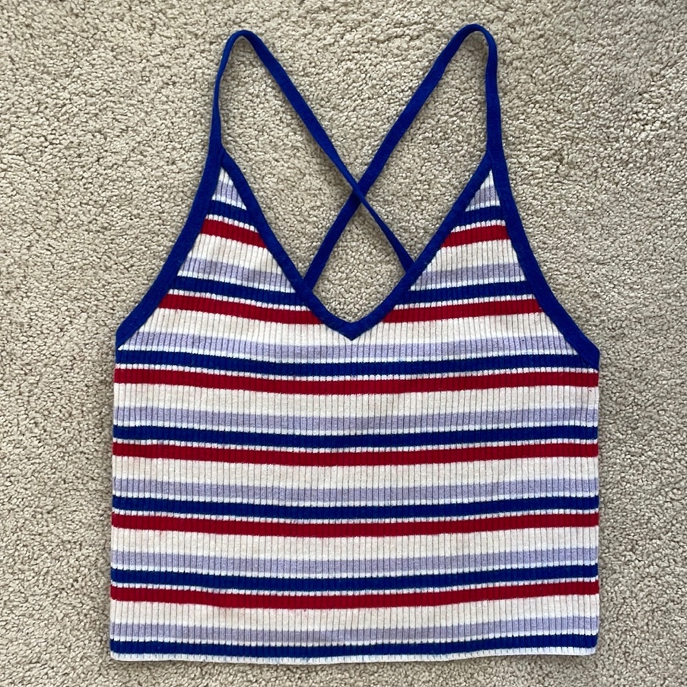 Stripped Crop-Top